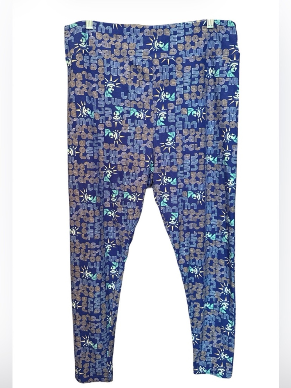 🩷➕💰BOGO FREE LLR Logo Retro Statue Liberty Leggings TC2
